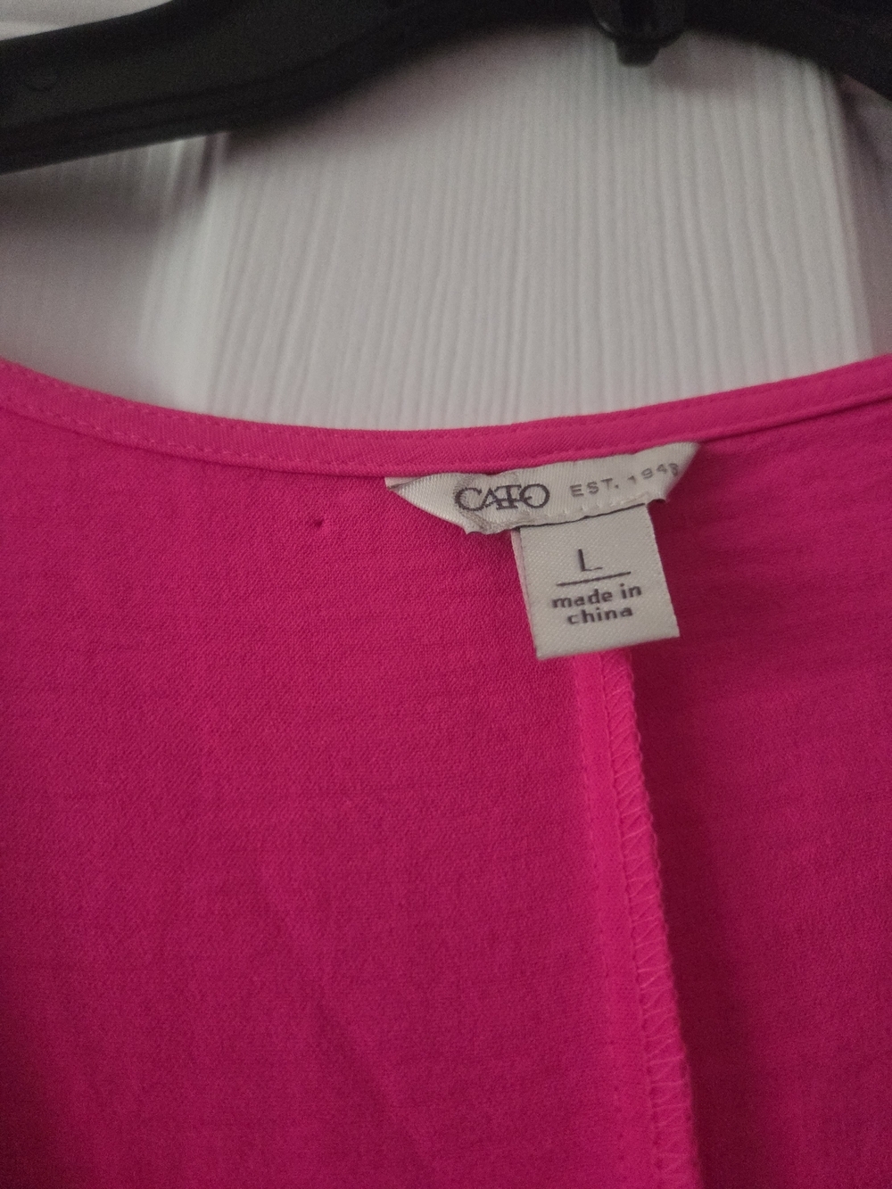 Cato Pink V Neck Ruffle Sleeve Dress Size L - Picture 4 of 4